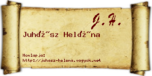 Juhász Heléna névjegykártya