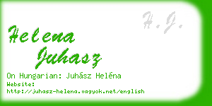helena juhasz business card