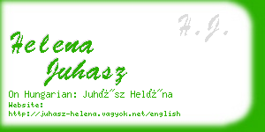 helena juhasz business card
